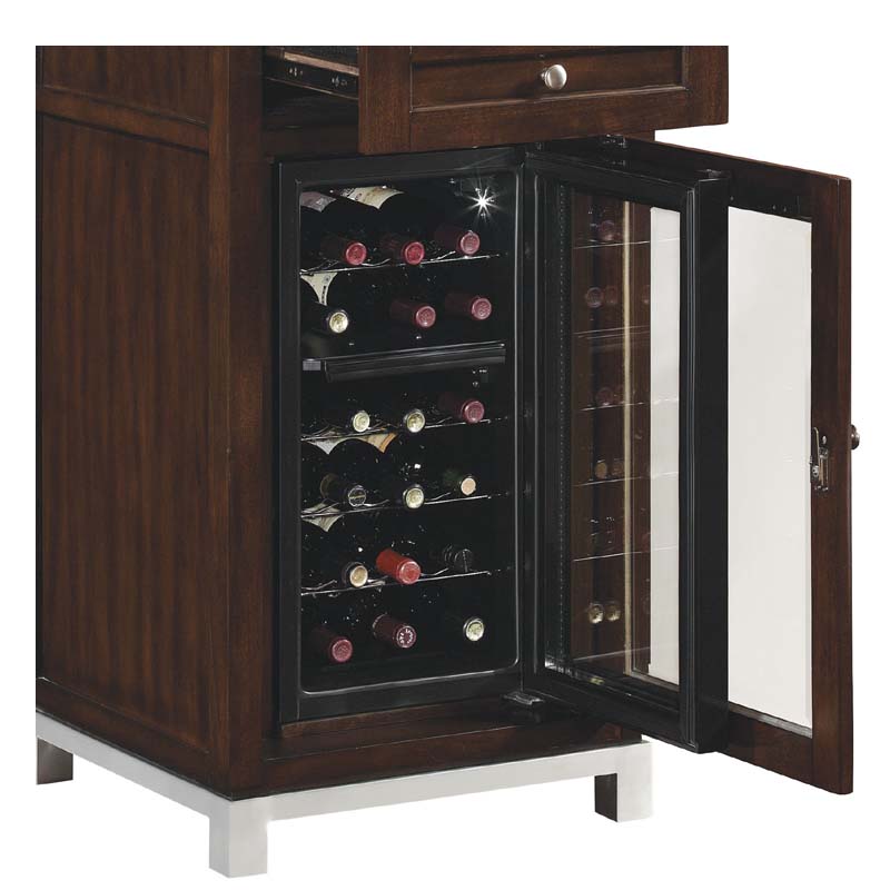 Tresanti Wesleyan Collection Audio Video Pier with Wine Cooler