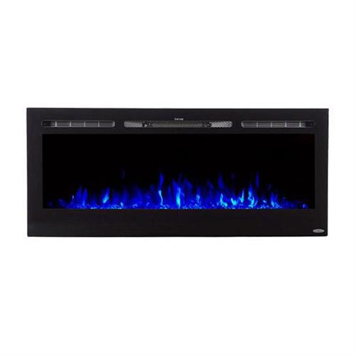 Touchstone Sideline 60 inch Wall Mounted Recessed Electric Fireplace