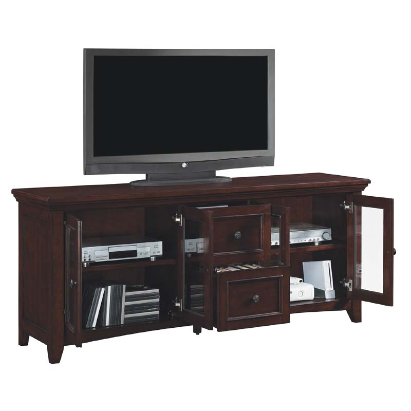 Tresanti Beaumont Collection 72 inch TV Stand Empire Cherry TC72-1012-C244